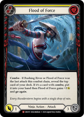Flood of Force (Rainbow Foil) [CRU055-RF] Unlimited Rainbow Foil