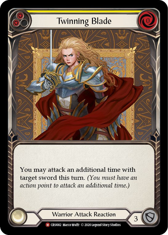 Twinning Blade (Rainbow Foil) [CRU082-RF] Unlimited Rainbow Foil