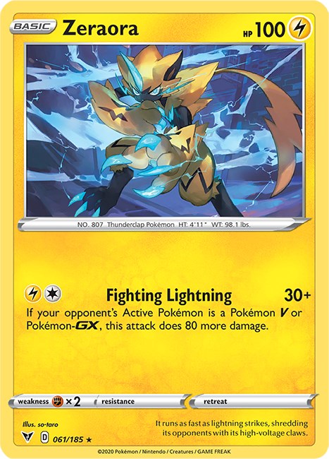 Zeraora [061/185] [Vivid Voltage] Reverse Holofoil