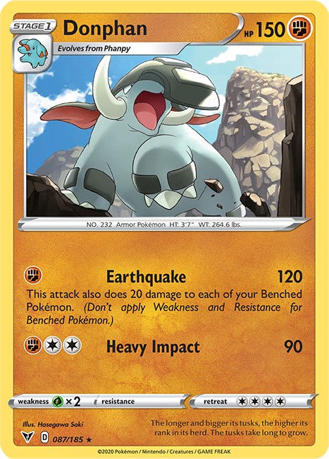 Donphan [087/185] [Vivid Voltage] Reverse Holofoil