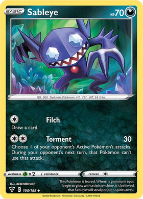 Sableye [105/185] [Vivid Voltage] Reverse Holofoil