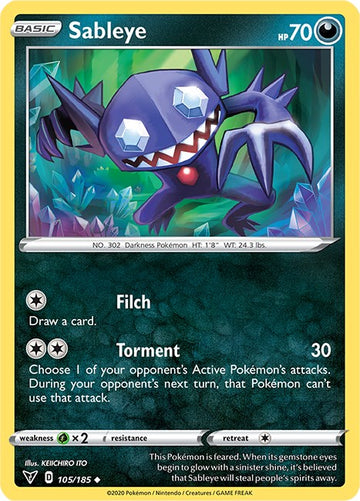 Sableye [105/185] [Vivid Voltage] Reverse Holofoil