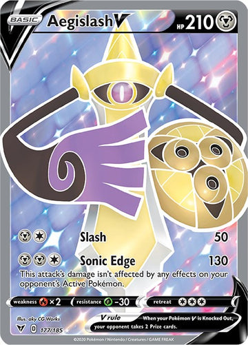Aegislash V (Full Art) [177/185] [SWSH04: Vivid Voltage]