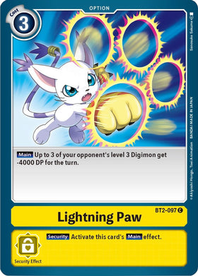 Lightning Paw [BT2-097] [Release Special Booster] Normal