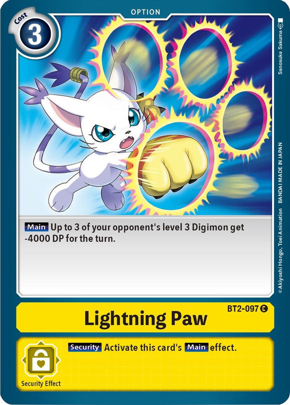 Lightning Paw [BT2-097] [Release Special Booster] Normal