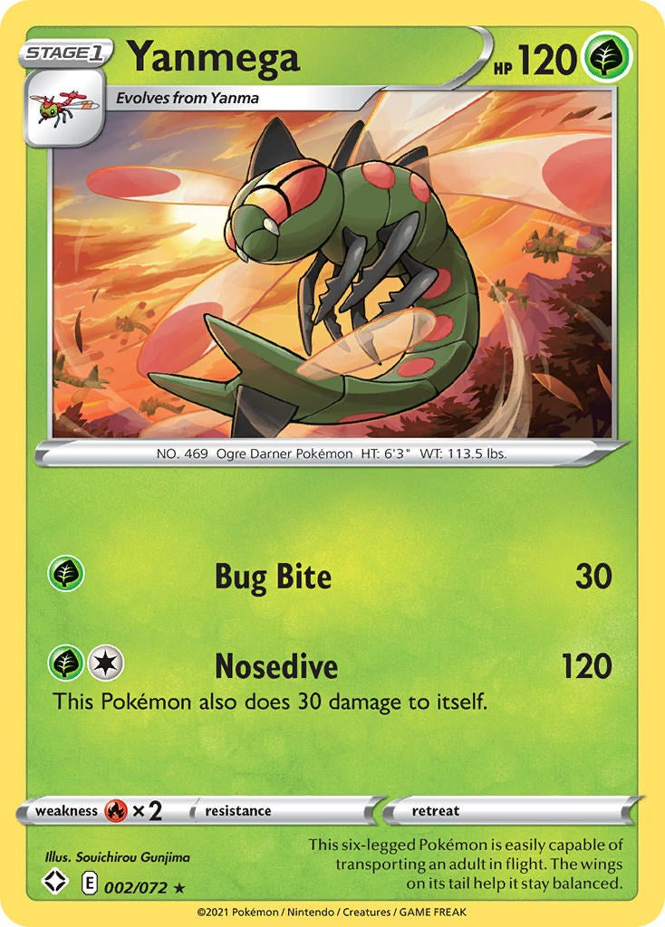 Yanmega [002/072] [Shining Fates] Reverse Holofoil