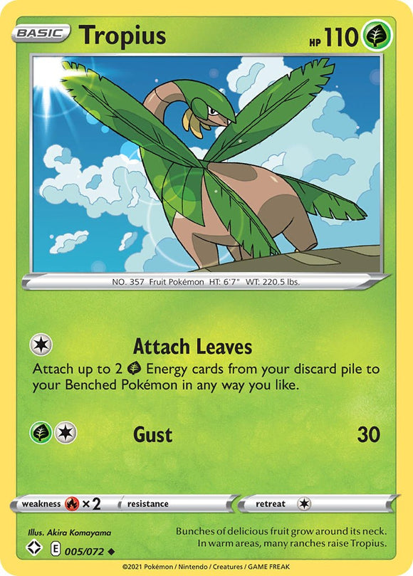 Tropius [005/072] [Shining Fates] Reverse Holofoil