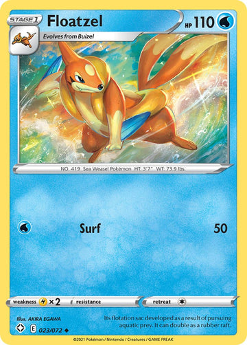 Floatzel [023/072] [Shining Fates] Reverse Holofoil