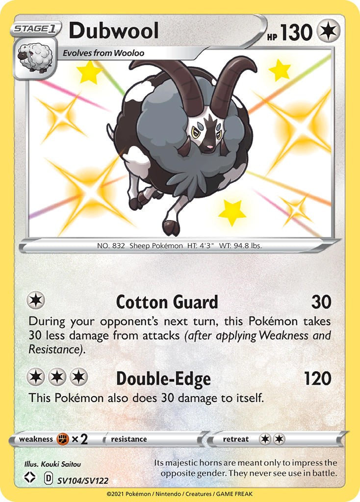 Dubwool [SV104/SV122] [Shining Fates: Shiny Vault] Holofoil