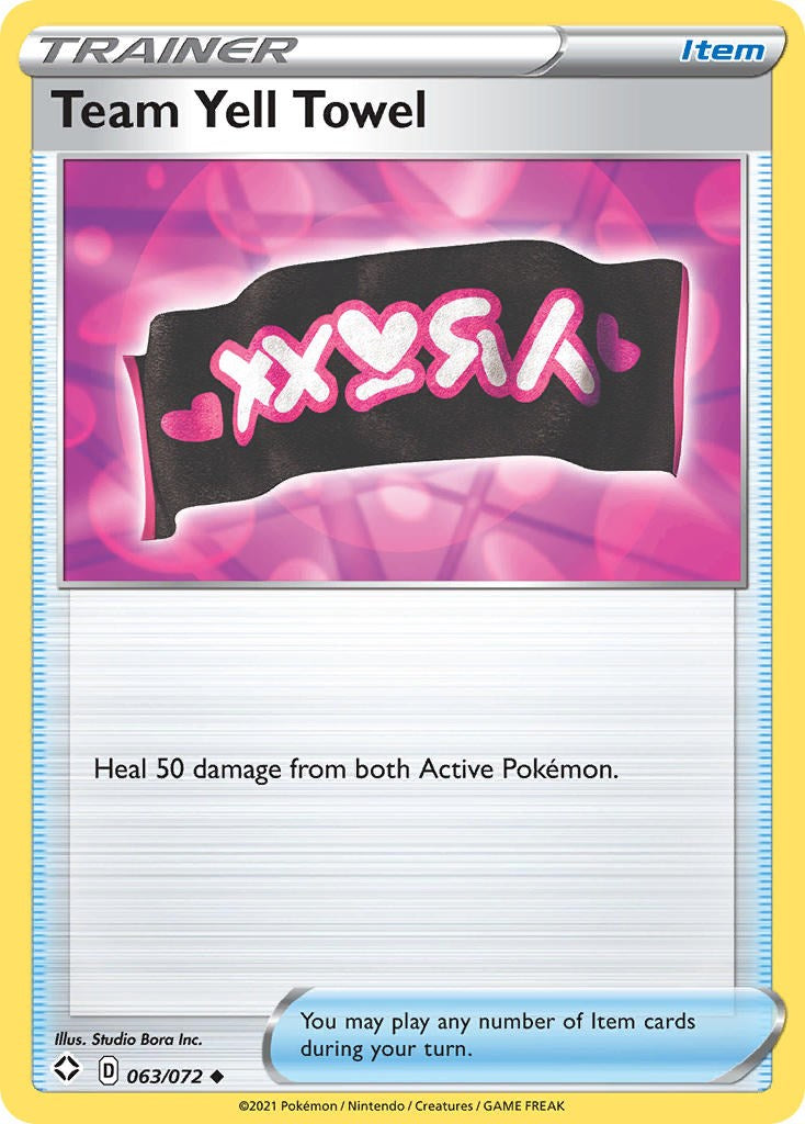 Team Yell Towel [063/072] [Shining Fates] Reverse Holofoil