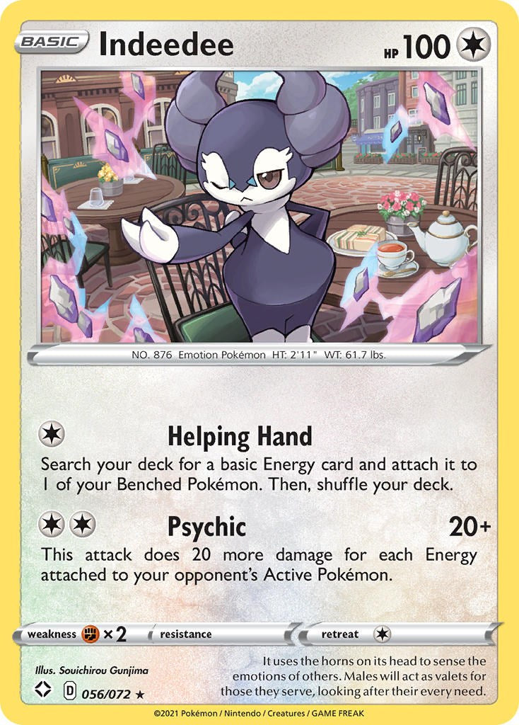 Indeedee [056/072] [Shining Fates] Reverse Holofoil
