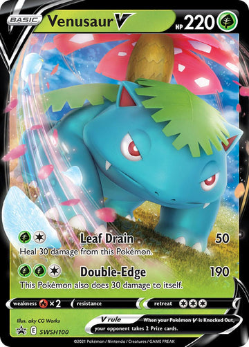 Venusaur V [SWSH100] [Sword & Shield Promo Cards] Holofoil
