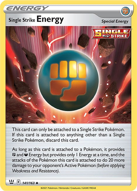 Single Strike Energy [141/163] [Battle Styles] Reverse Holofoil