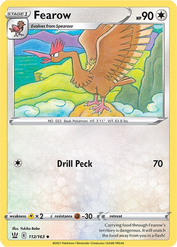 Fearow [112/163] [Battle Styles] Reverse Holofoil