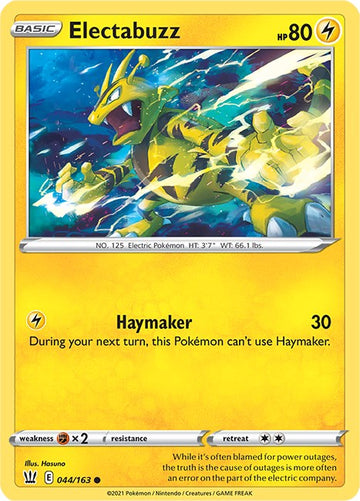 Electabuzz [044/163] [Battle Styles] Reverse Holofoil