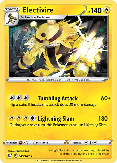 Electivire [045/163] [Battle Styles] Reverse Holofoil