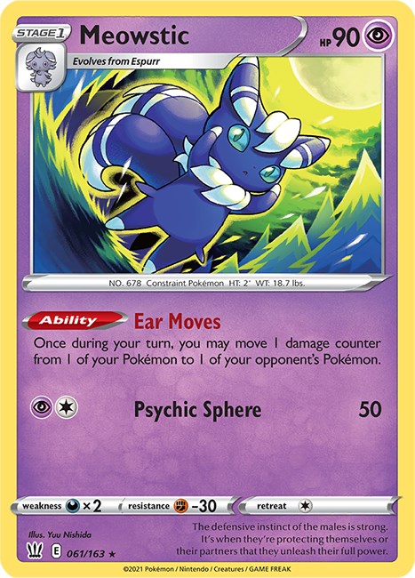 Meowstic [061/163] [Battle Styles] Holofoil