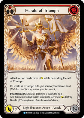 Herald of Triumph (Red) [MON008] [Monarch] Unlimited Edition Rainbow Foil