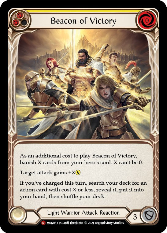 Beacon of Victory [MON033] [Monarch] 1st Edition Rainbow Foil