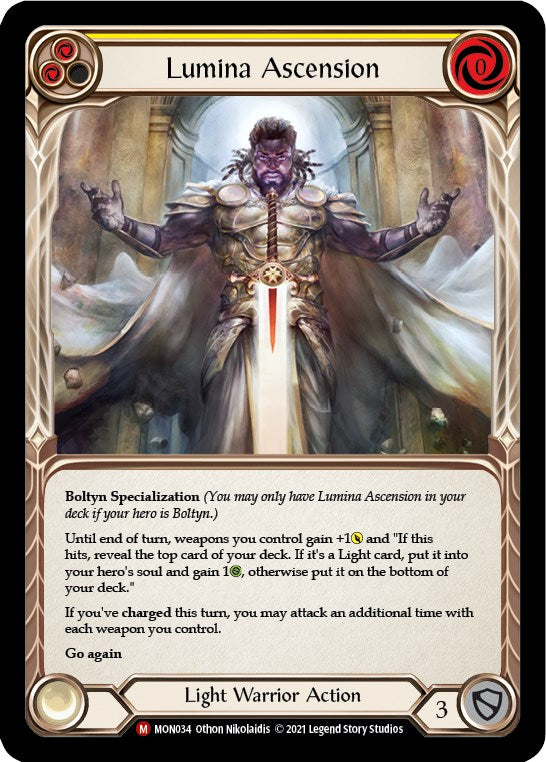 Lumina Ascension [MON034] [Monarch] 1st Edition Rainbow Foil