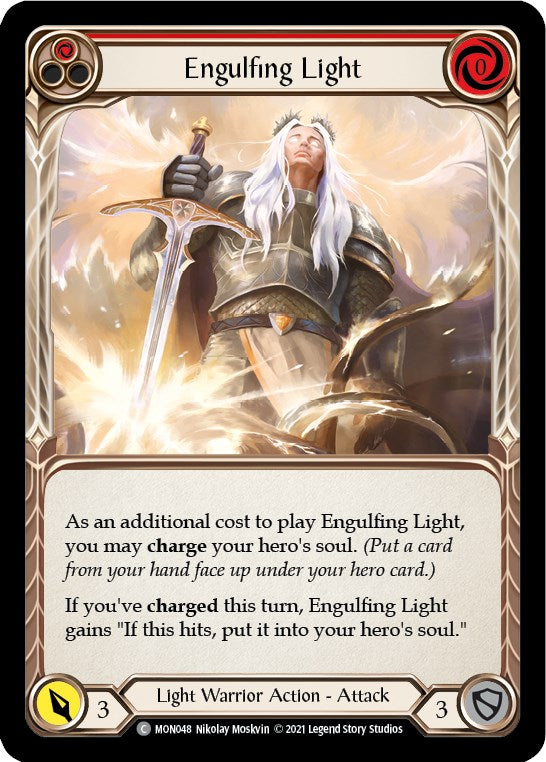 Engulfing Light (Red) [MON048] [Monarch] Unlimited Edition Rainbow Foil