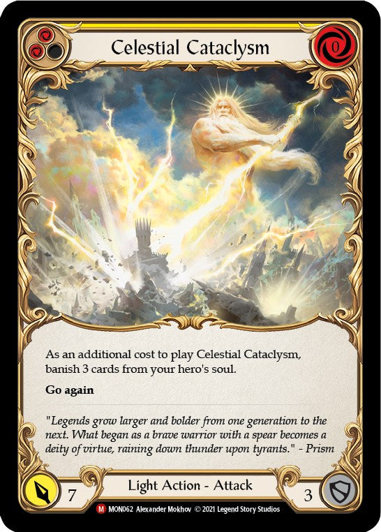Celestial Cataclysm (Rainbow Foil) [MON062-RF] 1st Edition Rainbow Foil