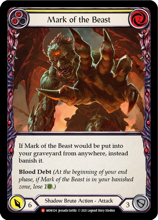 Mark of the Beast [MON124] [Monarch] 1st Edition Rainbow Foil