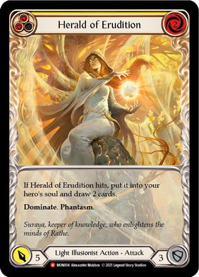 Herald of Erudition (Extended Art) [MON004] [Monarch] 1st Edition Rainbow Foil