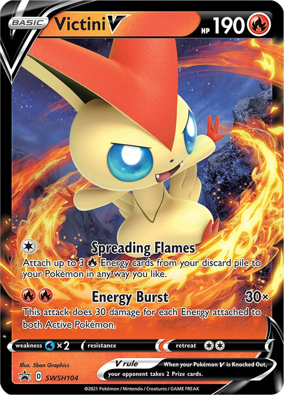 Victini V [SWSH104] [Sword & Shield Promo Cards] Holofoil