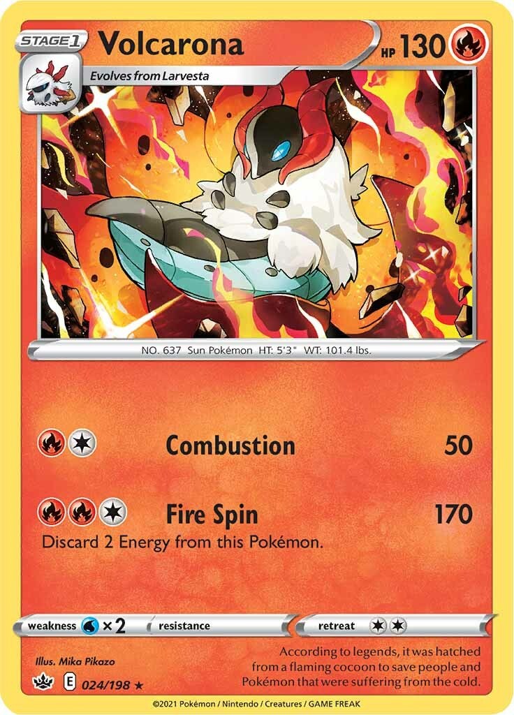 Volcarona [024/198] [Chilling Reign] Reverse Holofoil
