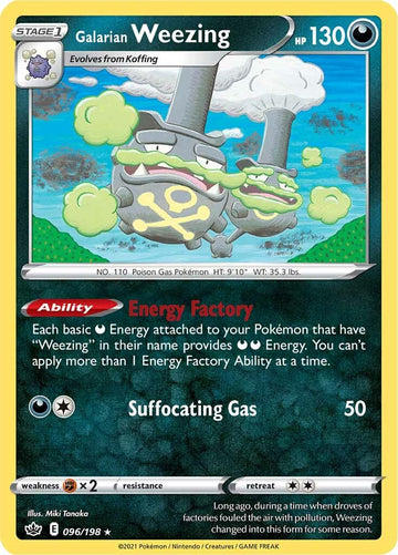 Galarian Weezing [096/198] [Chilling Reign] Reverse Holofoil