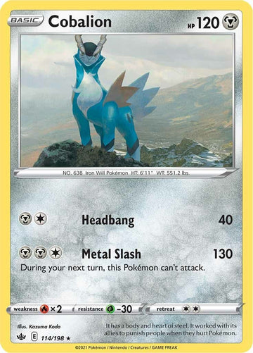 Cobalion [114/198] [Chilling Reign] Reverse Holofoil