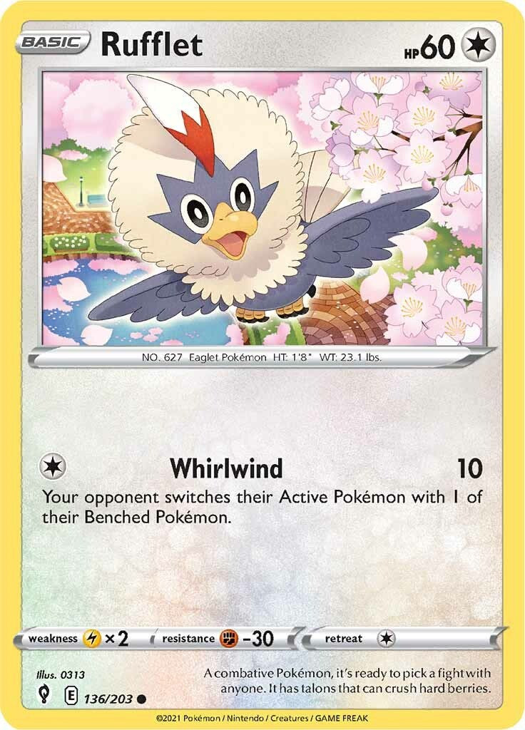 Rufflet [136/203] [Evolving Skies] Reverse Holofoil