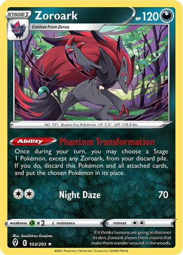Zoroark [103/203] [Evolving Skies] Reverse Holofoil