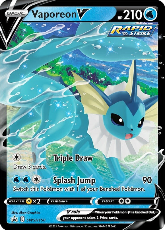 Vaporeon V [SWSH150] [Sword & Shield Promo Cards] Holofoil