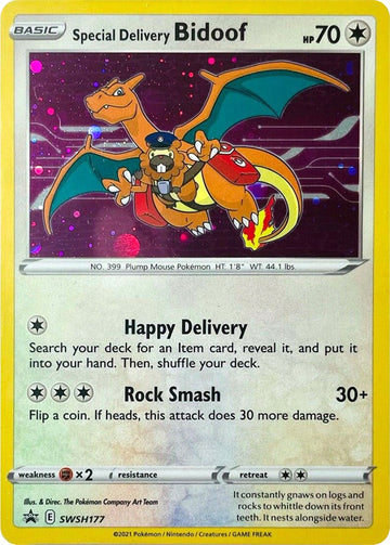 Special Delivery Bidoof [SWSH177] [Sword & Shield Promo Cards] Holofoil