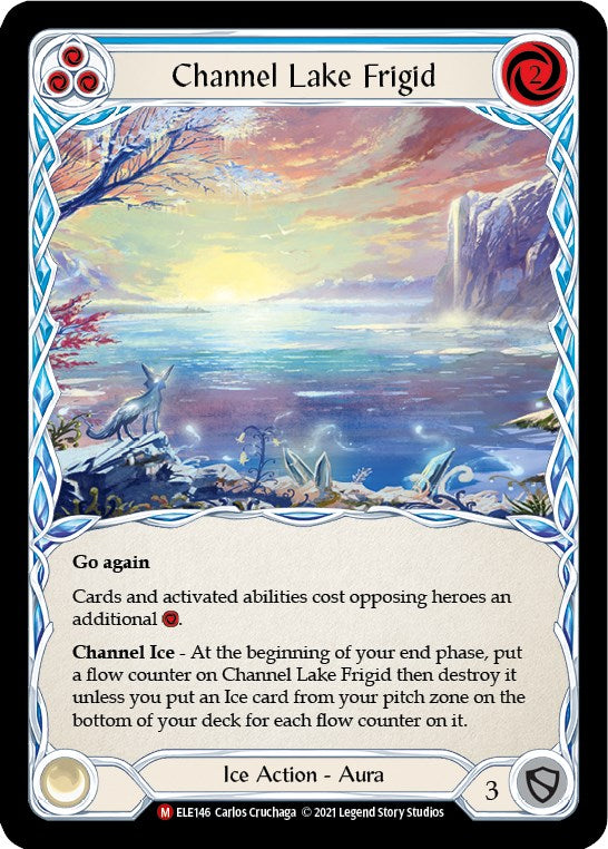 Channel Lake Frigid (Alternate Art) [ELE146] [Tales of Aria] Unlimited Edition Rainbow Foil
