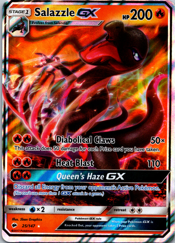 Salazzle GX (025/147) [Sun & Moon: Burning Shadows]