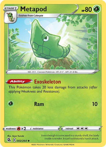 Metapod [002/264] [Fusion Strike] Reverse Holofoil