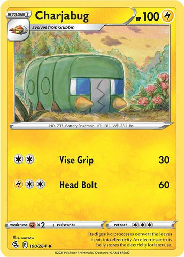 Charjabug [100/264] [Fusion Strike] Reverse Holofoil