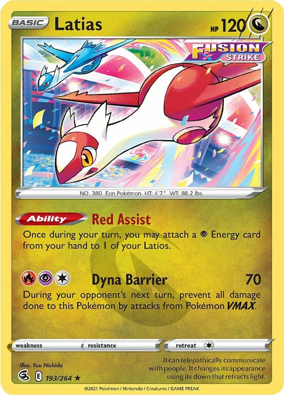 Latias [193/264] [Fusion Strike] Reverse Holofoil