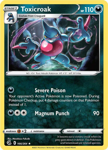 Toxicroak [166/264] [Fusion Strike] Reverse Holofoil
