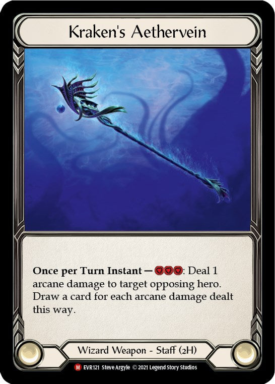 Kraken's Aethervein [EVR121] [Everfest] 1st Edition Cold Foil