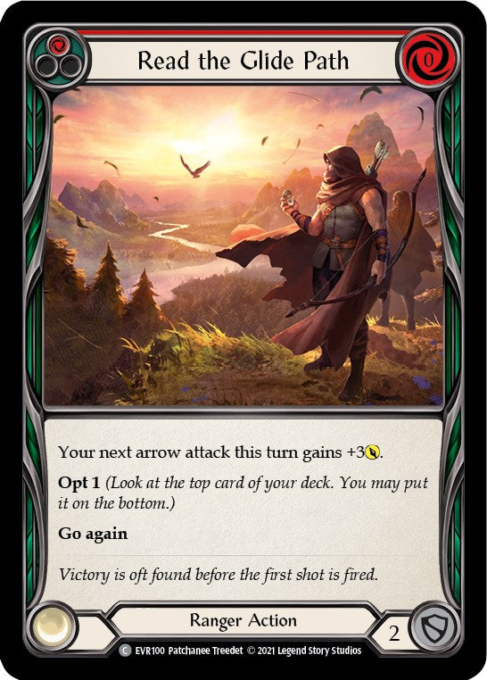 Read the Glide Path (Red) [EVR100] [Everfest] 1st Edition Rainbow Foil