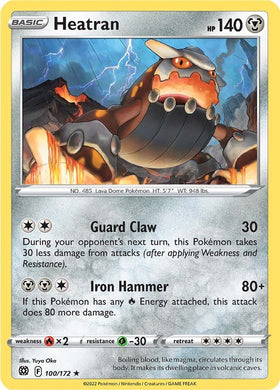 Heatran [100/172] [Brilliant Stars] Reverse Holofoil
