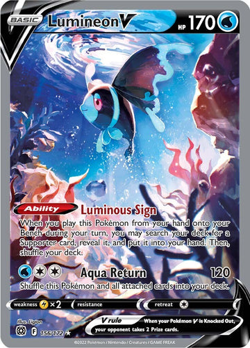 Lumineon V (Alternate Full Art) [156/172] [Brilliant Stars] Holofoil