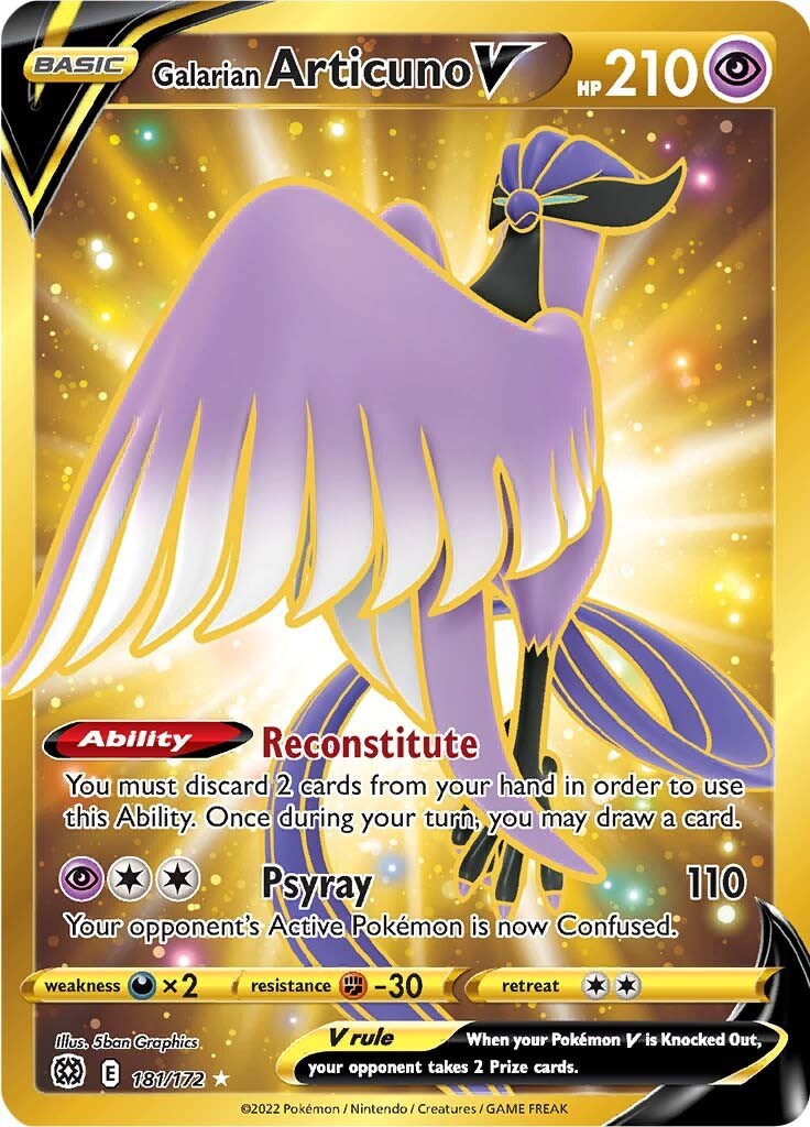 Galarian Articuno V (Secret) [181/172] [Brilliant Stars] Holofoil
