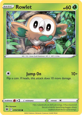 Rowlet [019/189] [Astral Radiance] Reverse Holofoil