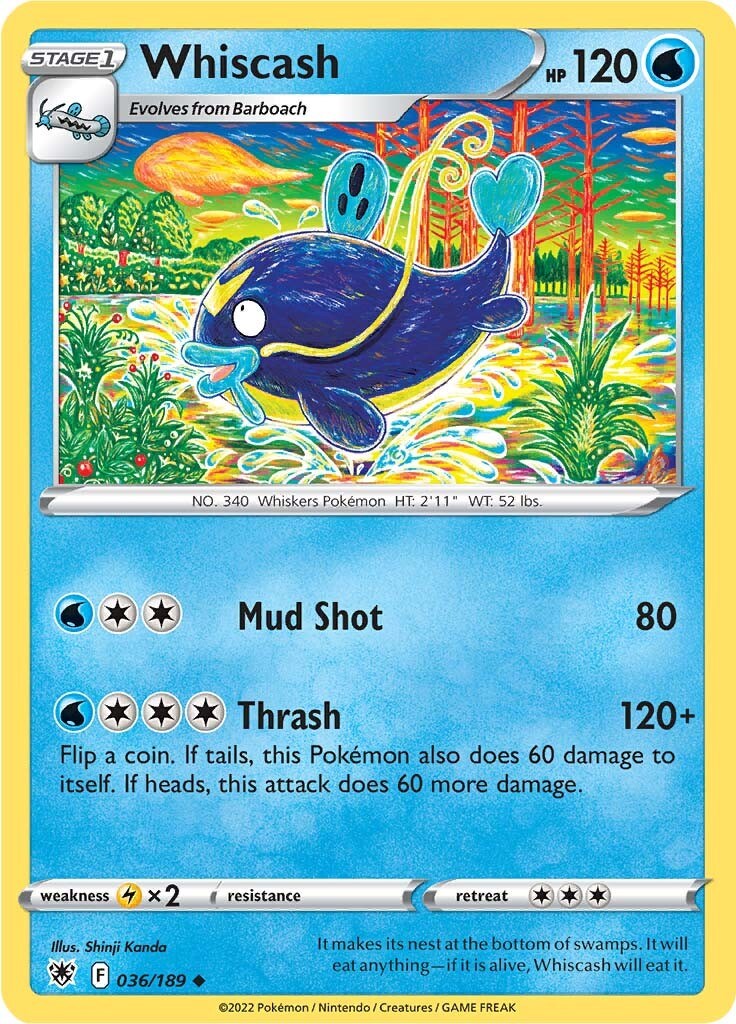 Whiscash [036/189] [Astral Radiance] Reverse Holofoil
