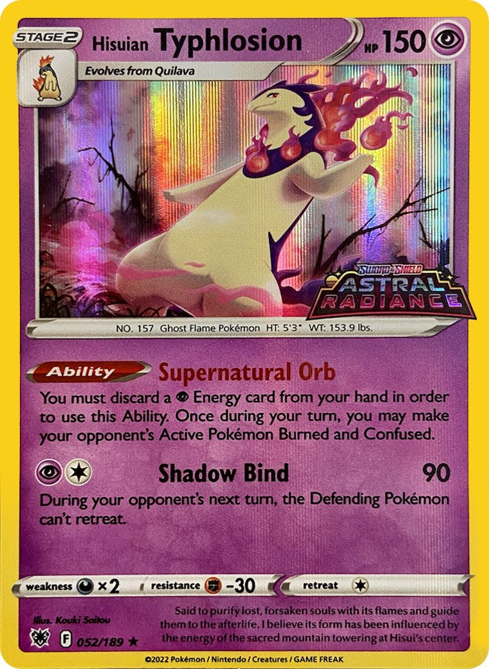 Hisuian Typhlosion (GameStop Exclusive) [052/189] [Astral Radiance] Holofoil